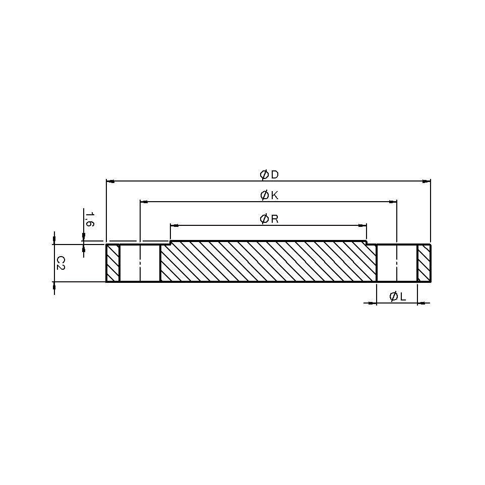 Brides Blind - 2’’ RF 304L 600lbs 